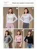 Autumn 2025 French Knitted Straight Shoulder Twisted Long Sleeve Women's Top