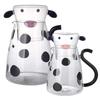 Cow Glass Water Pitcher | Bedside Milk Carafe With Cup | Glass Carafe Pitcher With Glass Mug Cute Cow Glass Tea Pitcher Kettle Milk Jug Water Carafe F