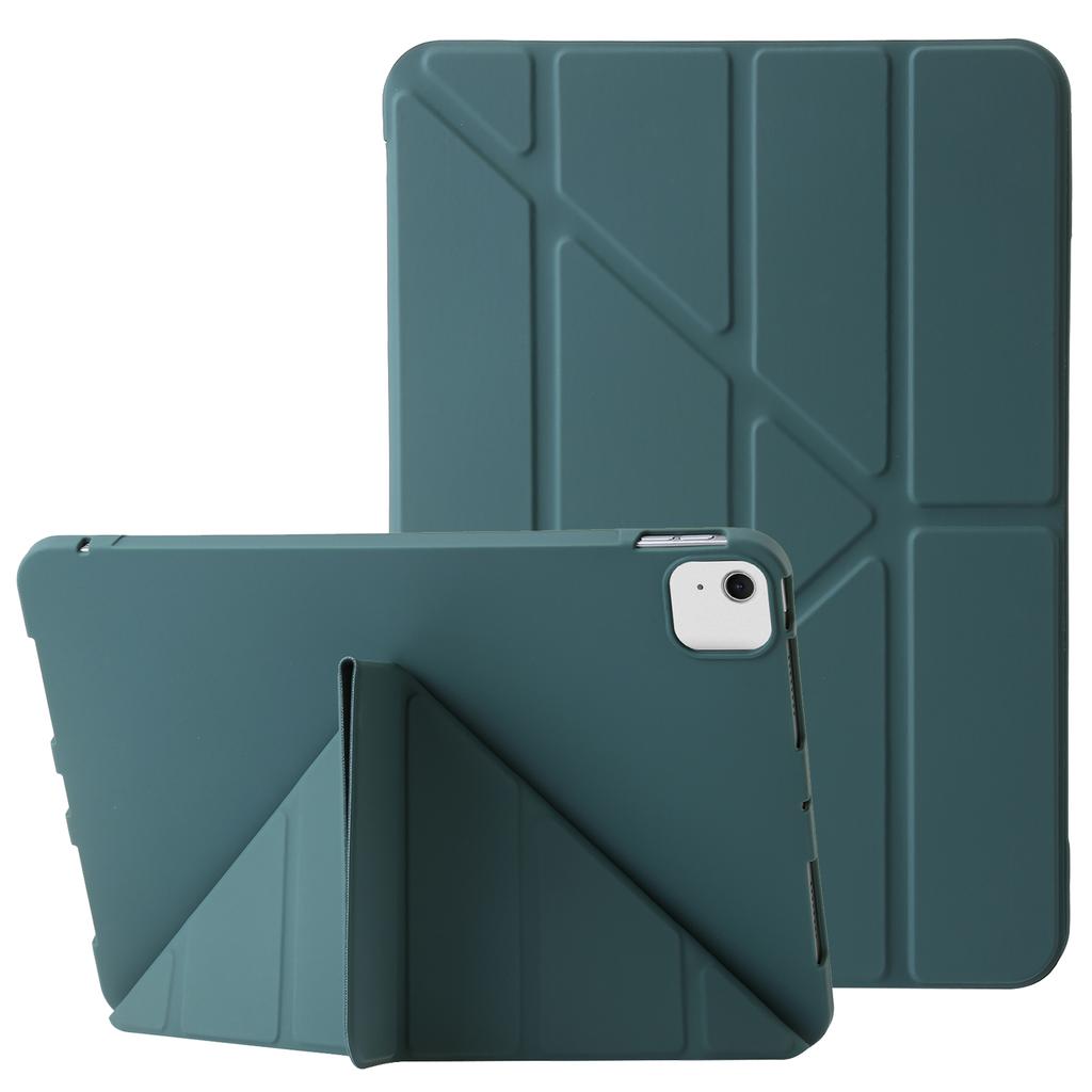 Für iPad Air 13 (2025)/(2024) Hülle Origami Ständer PU-Leder+Silikon Tablet-Hülle mit Auto Sleep/Wake