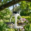 Creative Crown Bird Feeder LED Light Hanging Wild Bird Feeder Bird Food Container  Various Birds