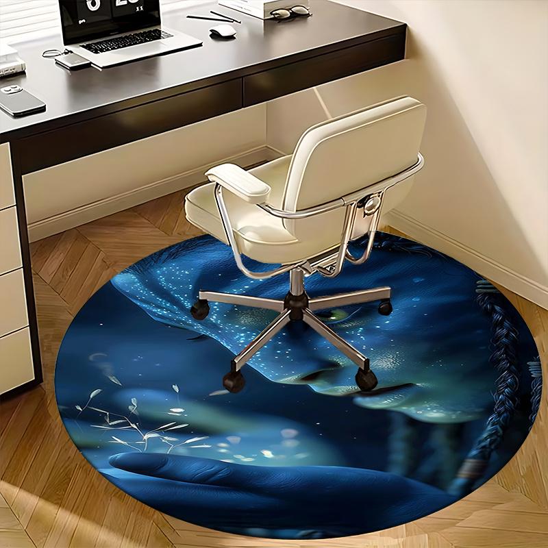 Avatar-Inspired Chair Mat - Round Carpet for Home Decor, Office Use, and Gifts0190b
