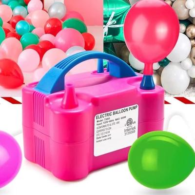 Durable 600W Electric Balloon Pump Dual Nozzles 110V Balloon Air Pump Balloon Inflator Baby Shower