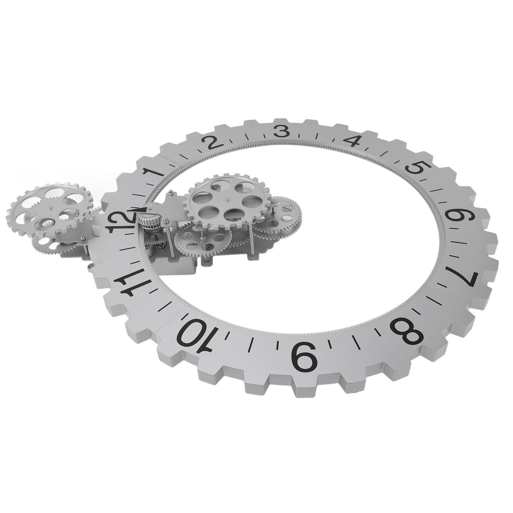 3D Bewegliche Gr Uhr Retro Große Hängende Gr Uhr Mechanisches Stundenrad Wandkunst Dekorationsuhr