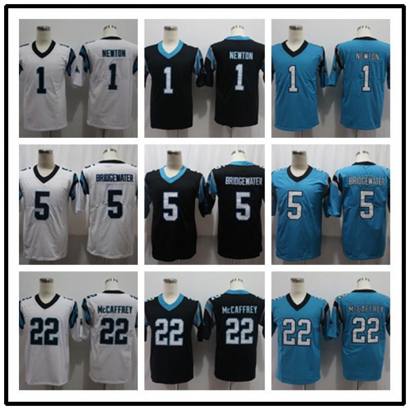 Camiseta de Fútbol NFL para Hombre Carolina Panthers Cam Newton 1 Christian McCaffrey 22 Réplica Uniforme de Equipo Ropa para Aficionados