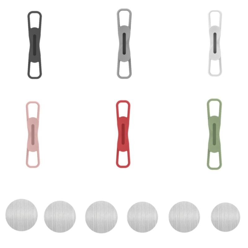 2/3/6Pcs Magnetic Multifunction Silicone Adjustable Pen Stand Tablet Fixed Touch Pen Clips For Office Accessories Organizer