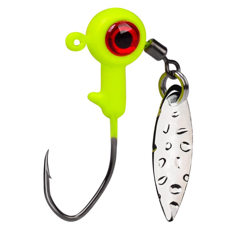 Cârlige Luya Anti-Snag Soft Fish Jig: Momeli cu cap de plumb de 1,4 g, 1,6 g, 3 g