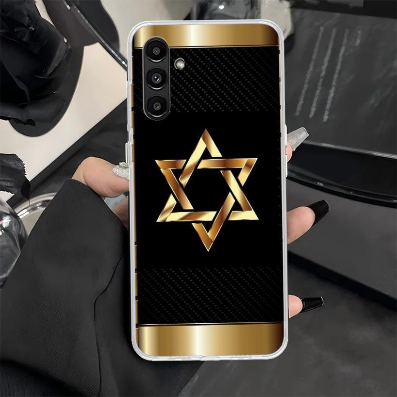 David Jewish Star Symbol Phone Case for Samsung Galaxy A16 A26 A36 A56 A15 A14 A13 A12 A55 A54 A53 A25 A24 A23 A35 A34 A33 A05S
