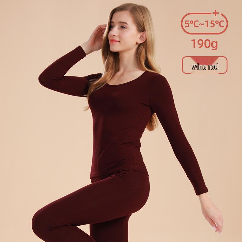 

Women s Pure Cotton Long Johns & Sweater Set - Solid Color, Lightweight, Warm Base Layer for Autumn/Winter M (recommended 40-50 kg)