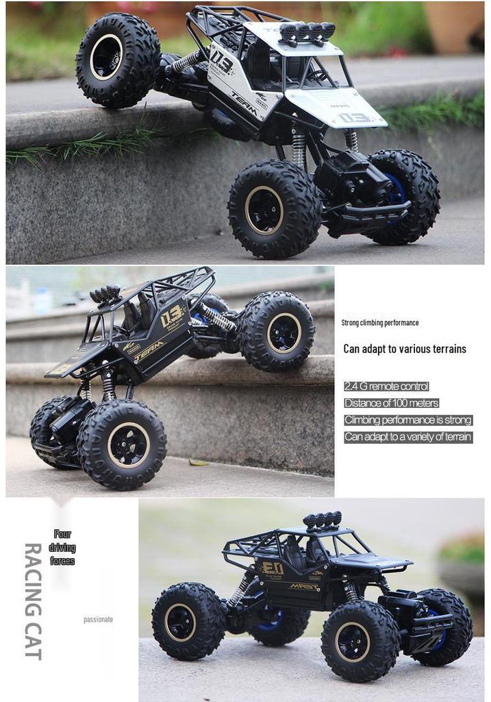 Velký dálkově ovládaný terénní monster truck hračka pro děti