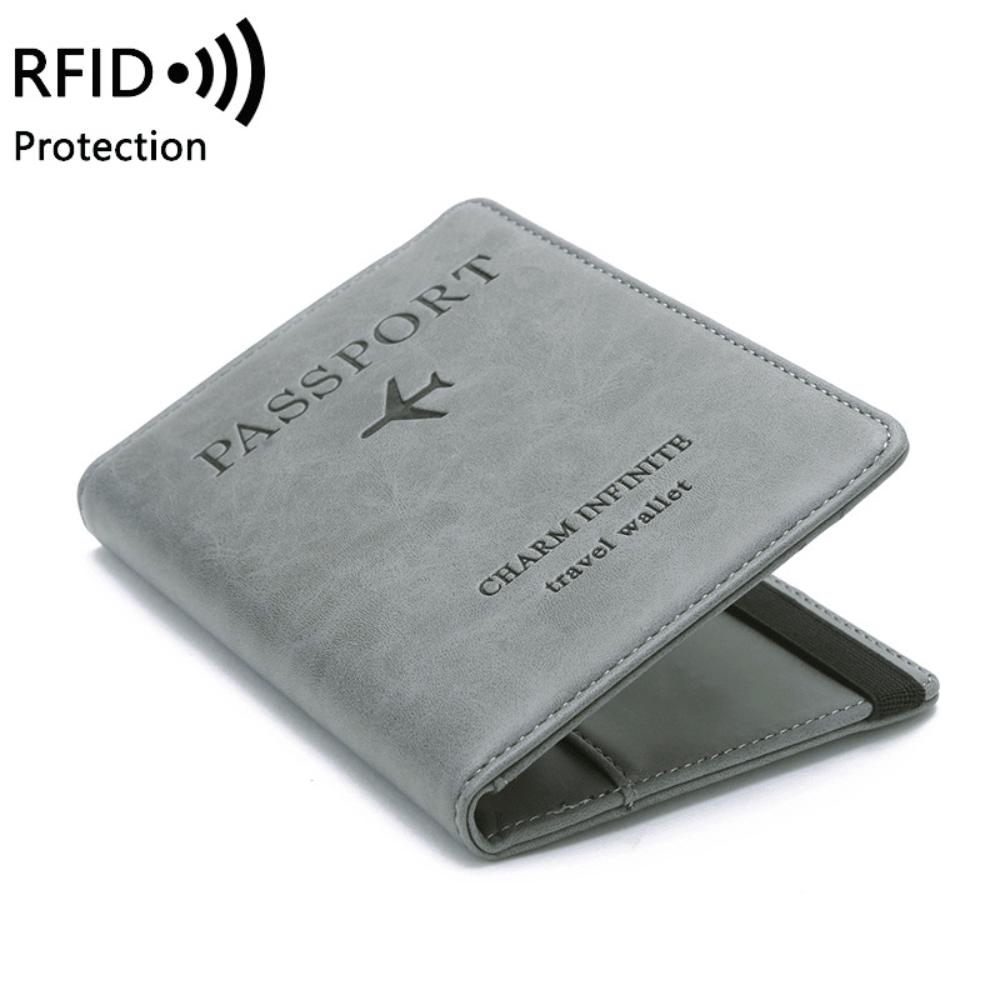 RFID anti-theft passport bag, simple and fashionable multi-functional ID bag, overseas travel passport holder