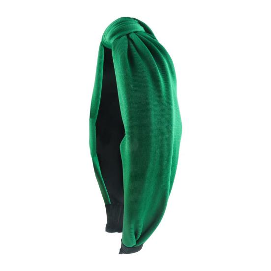 

Женская завязанная повязка на голову ярких цветов, тканевый обруч для волос, эластичная повязка на голову, широкая повязка для волос, аксессуары для волос зелёный