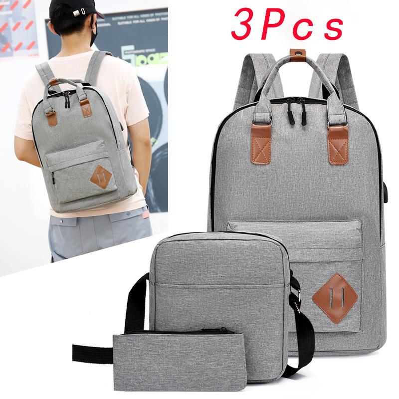 3pcs leisure travel backpack