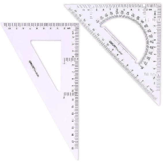 Large Triangle Ruler Square Set,Triangle Protractor,2 pieces