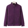 Autumn and Winter Polar Fleece Jacket Women's Thickened Warm Fleece Top Stand-up Collar Cardigan
