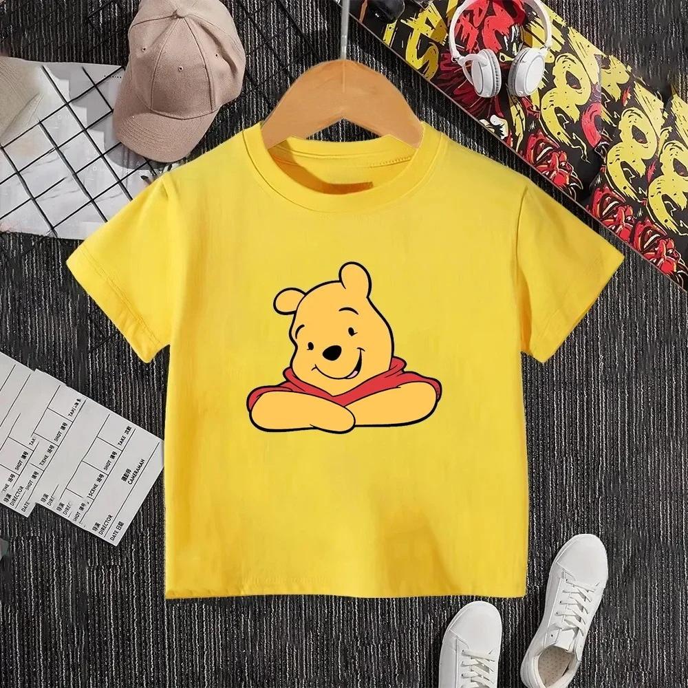 Disney Winnie the Pooh Children's T-Shirt Summer Short Sleeve New Hot-Selling Kids' Top