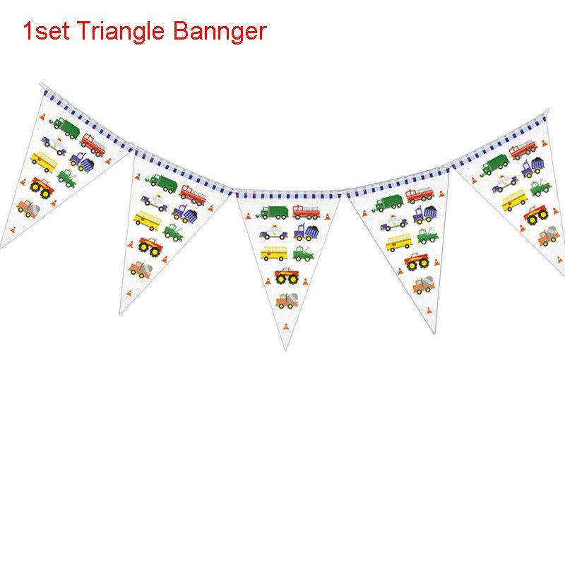 Engineering Car Childrens Birthday Party Theme Decoration Tableware Disposable