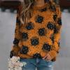 Halloween Fashion Women's Casual Long Sleeve Printed Ladies Sweatshirt Tops