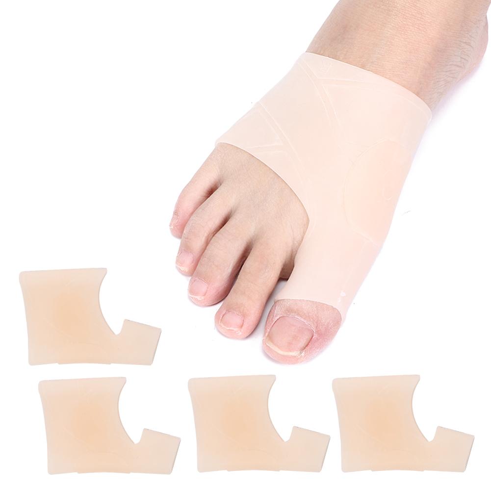 2 Pairs Hallux Valgus Bunion Corrector Elastic Breathable Toe Separator Correction ToolSkin Color