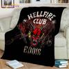 Stranger Things Pătură Demodogs Pătură de flanel cu desene animate Pătură de groază pentru sufragerie, canapea extensibilă, cadou pentru copii, decor acasă
