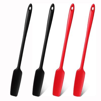 Beständiger Edelstahlkern, Silikon-Glasspatel, langer Griff, Gummispatel, Silikonschaber