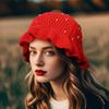 Girls Strawberry Hat Handwoven Strawberry Headwear for Vacations Photo Props