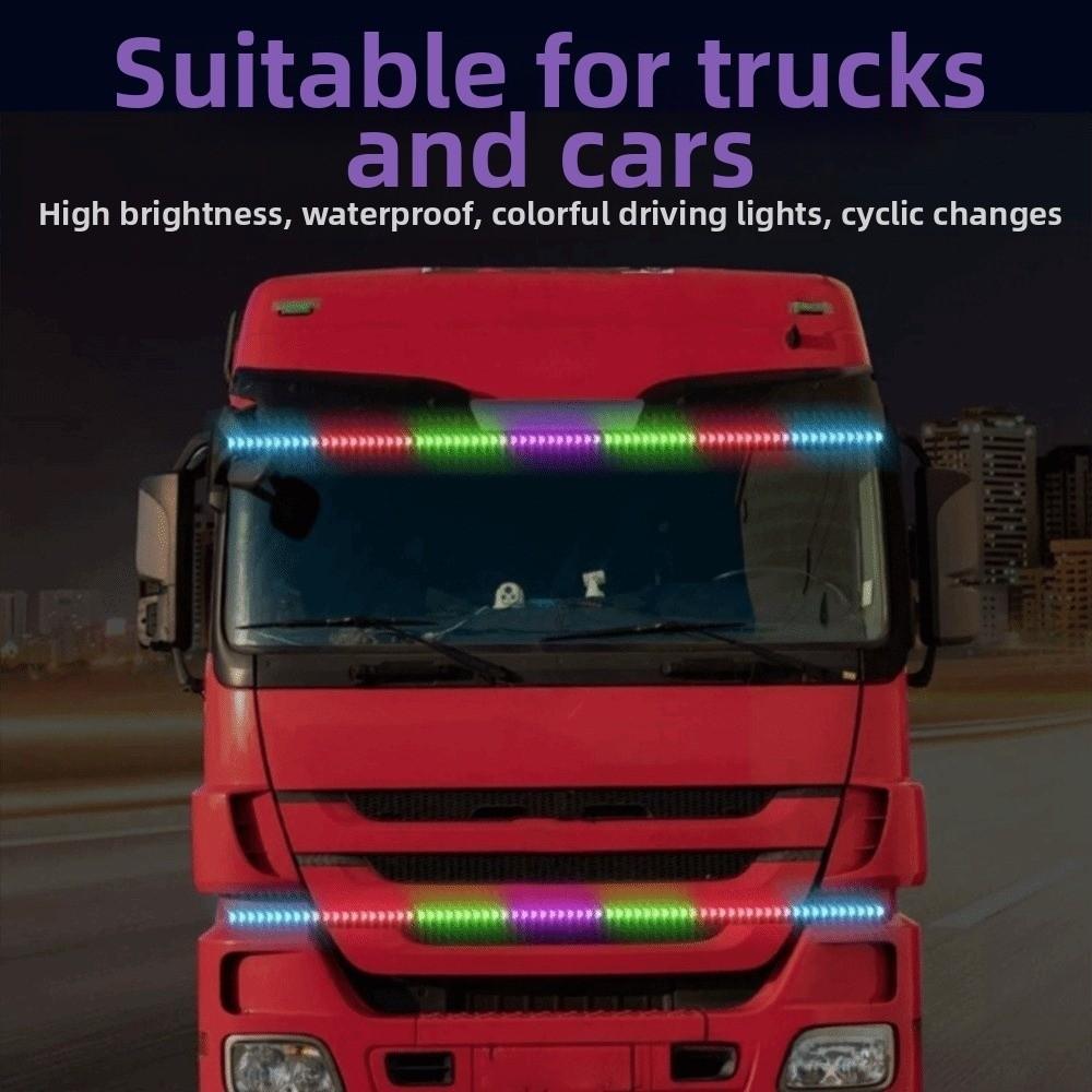 12V 24V Dual Voltage Brake Light Strip RGB Color Changing Rear Light Bar  For Trailers