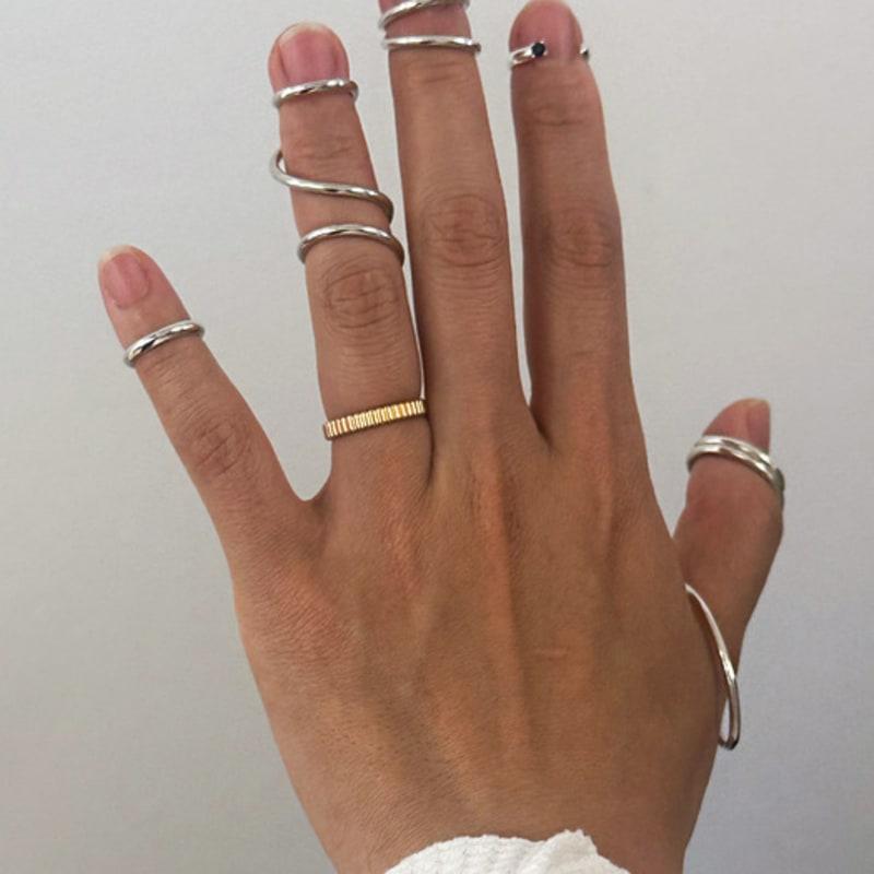 BRILLPIECE Contour nail ring