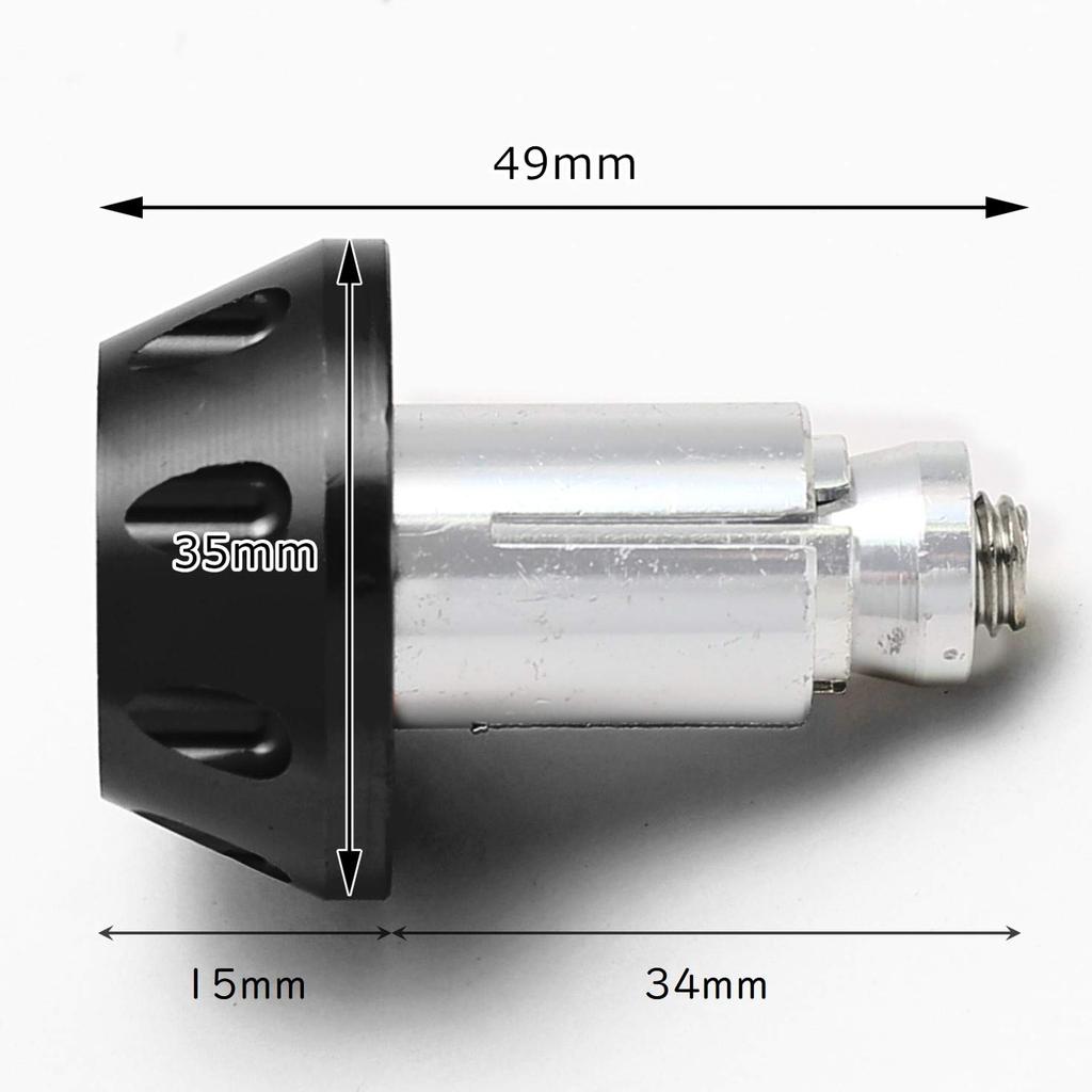 nakira Bike Grip Bar End Aluminum 22.2mm for Handlebar Live