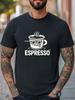 Espresso Depresso T-Shirt Funny Sad Coffee Cup Unisex Women Men Casual Tee Unisex T-Shirt