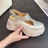Thick-soled Heightening Hollowed-out Sandals Women's New Small Women's Shoes In the Summer of 2025