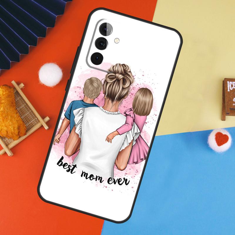 Baby Mom Daughter Girl Son Dad Case For Samsung Galaxy A54 A34 A14 A55 A35 A33 A53 A13 A23 A17 A06 A16 A56 A36 A52 A32 A15