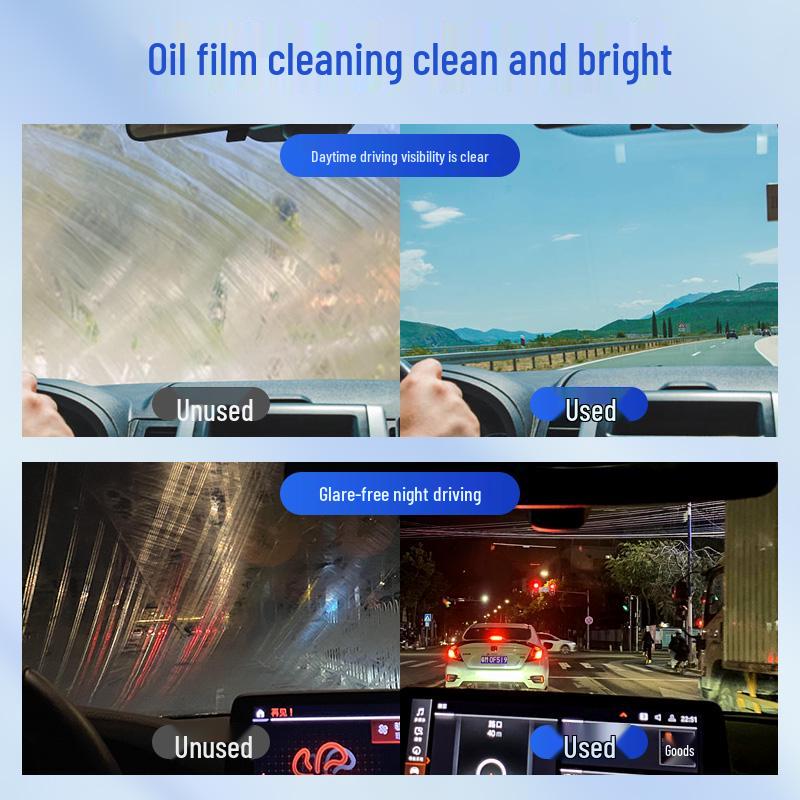 Powerful Windshield Oil Film Remover and Rainproof Foam Cleaner