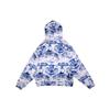 Li-Ning Full Print Loose Pullover Hoodie 'Blue' Men's AWDQ253-1