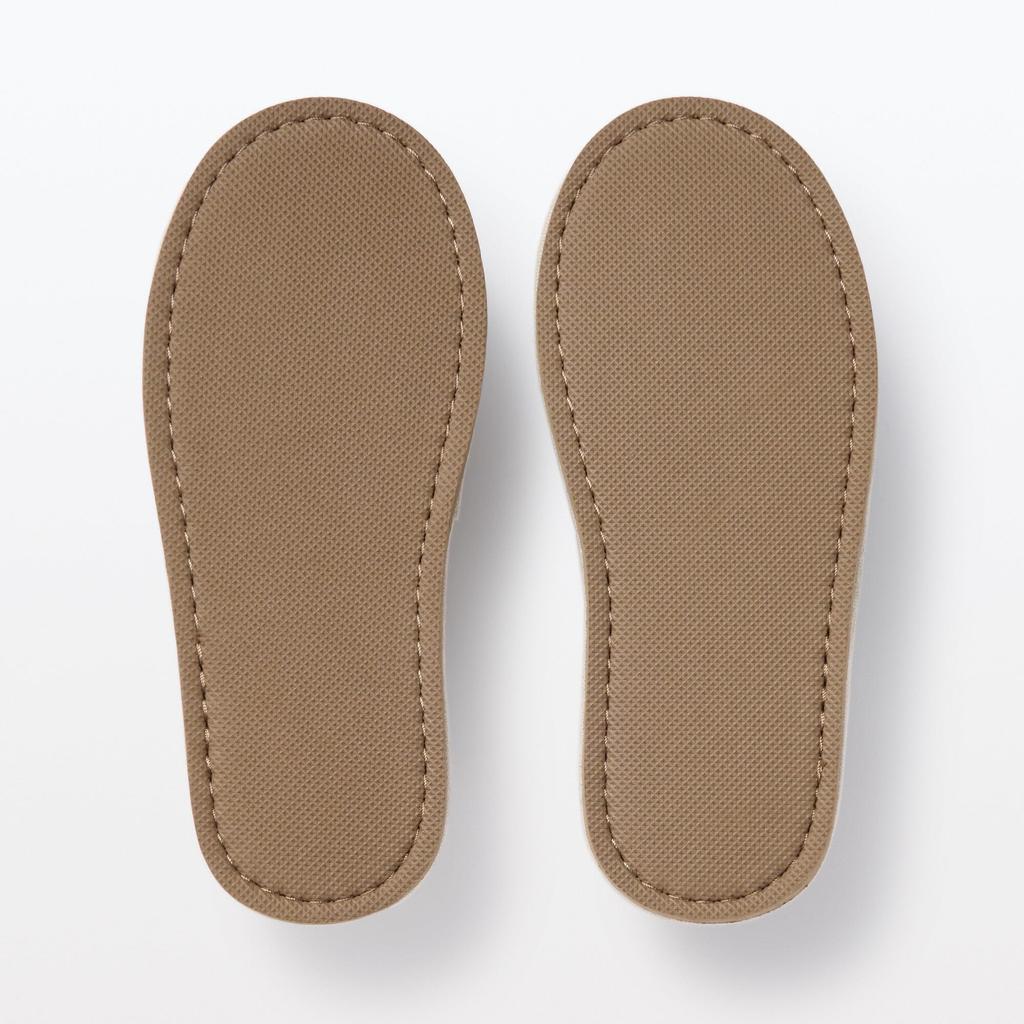 MUJI Malai Grass Open XL Slippers, Front, 84774881, Natural,