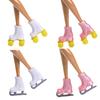 30cm (11.6-inch) Doll Roller Skates/ice Skates/four-wheel Shoes Accessories Toy, Multi-color And Transformable.
