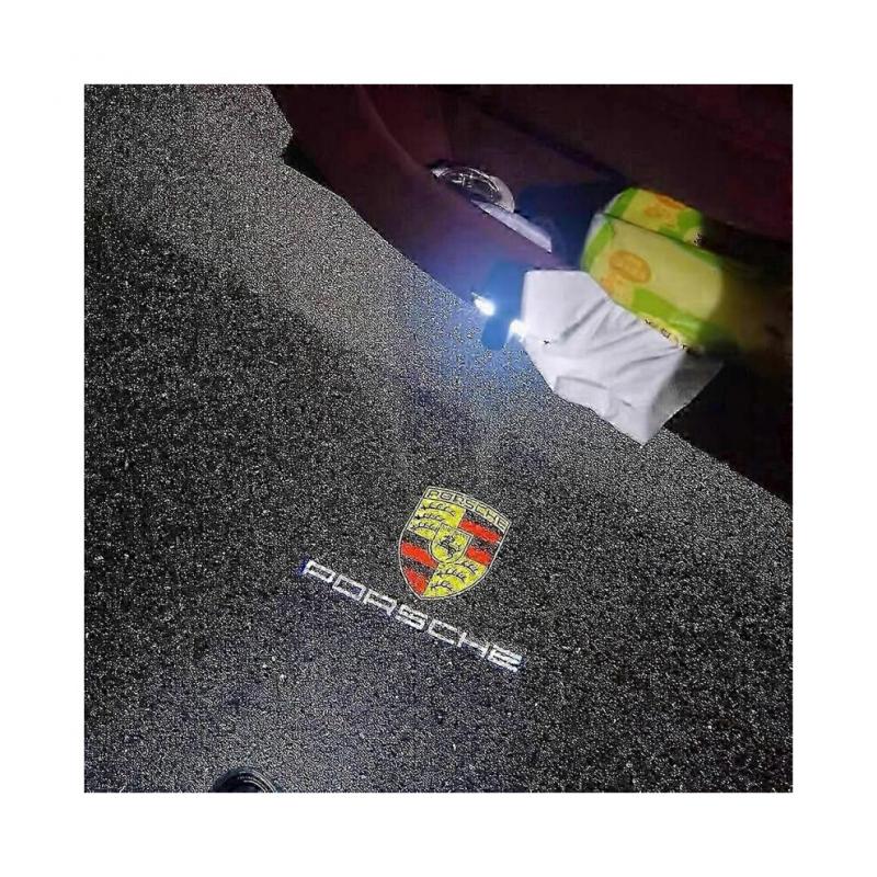 For Porsche Cayman Boxster Cayenne Macan 991 718 Led Logo Projector Hd