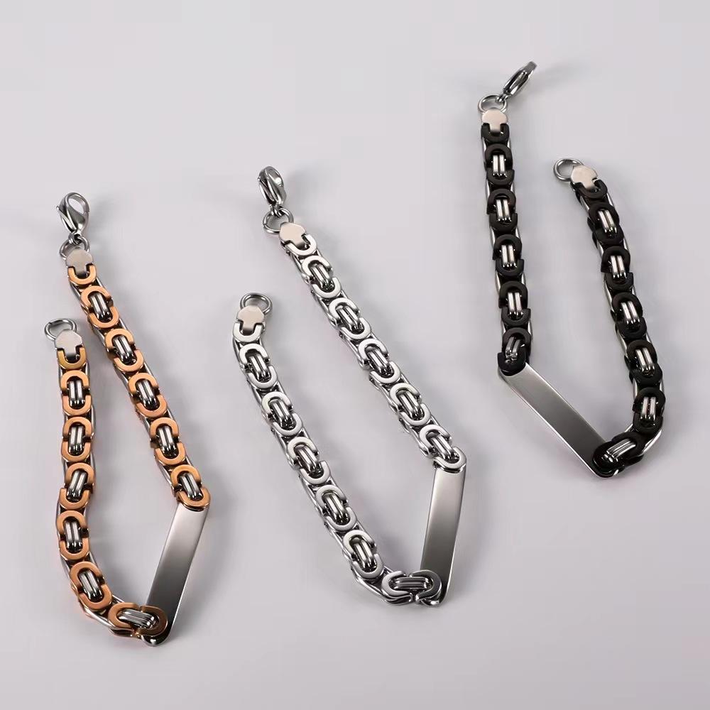 Hot Selling Stainless Steel Curved Bracelet, Hip-hop Fashion Creative Jewelry Gift