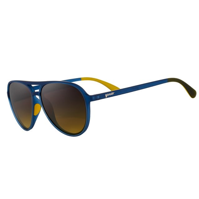 

Goodr Mach GS Sunglasses One Size Yellow, Yellow, жёлтый