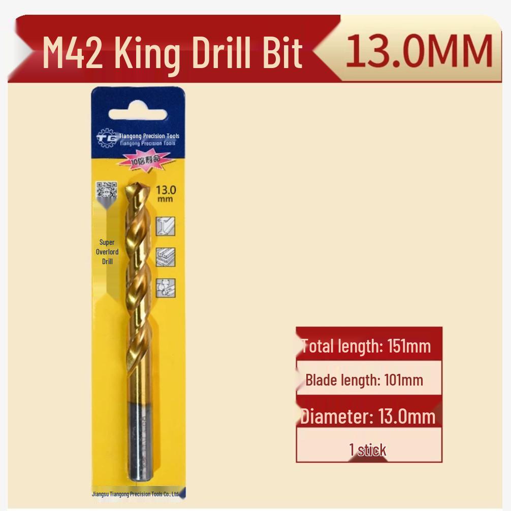 Tiangong M42 Overlord 8% Cobalt High-Speed Steel Twist Drill Bit for Stainless Steel