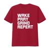 Wake Pray Grind Repeat Work Hard Make Money Womens T Shirt Black XL vintage Washed Versatile Casual graphic Stylish Slightly