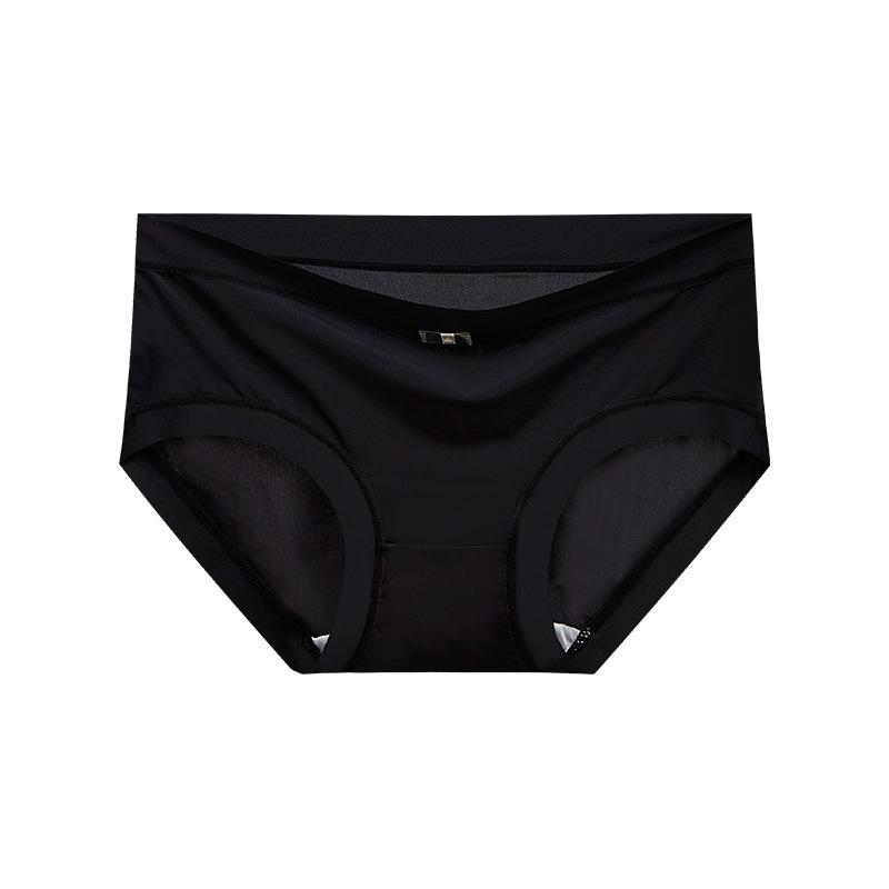 Women's Summer Comfortable Cool Feeling 10A Antibacterial Ice Silk Sports Breathable Briefs