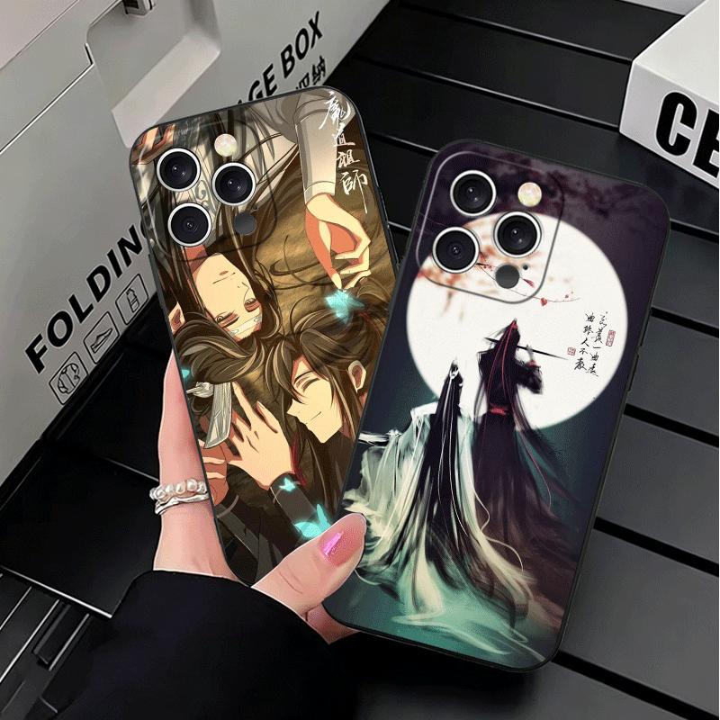 Mo Dao Zu Shi Anime Soft Phone Case for iPhone 16 16E 17 Air 15 Pro Max 14 Plus 13 Mini 11 12 7 Black Cover Back Shell