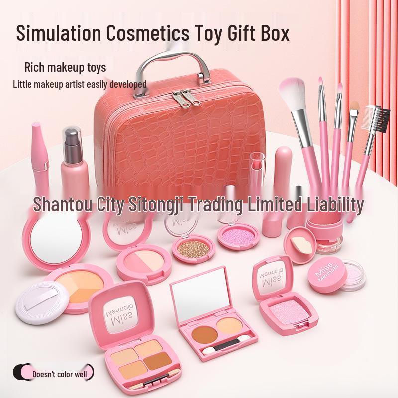 Tocador de Juguete para Niñas con Maquillaje y Joyas, Incluye Bolso de Princesa