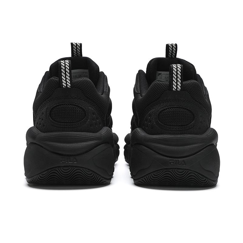 New FILA PEASE Cushioning And Abrasion Resistant Coverage Low top Casual Shoes Women's Black F12W541114FBK