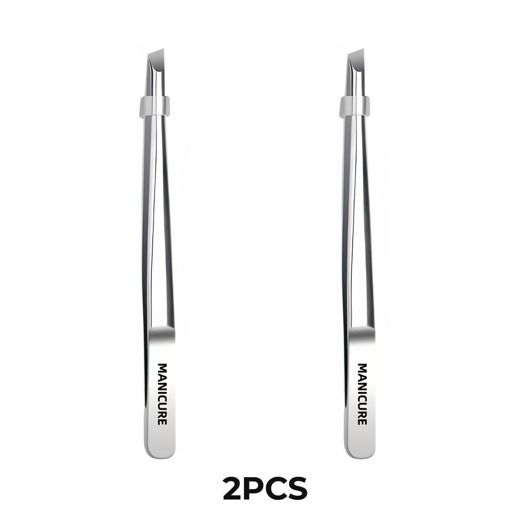 Xiaomi Stainless Steel Tweezers for Hair and Eyebrows Hair Removal Tweezers, Horizontal and Slant Tip for Easy Plucking and Grooming