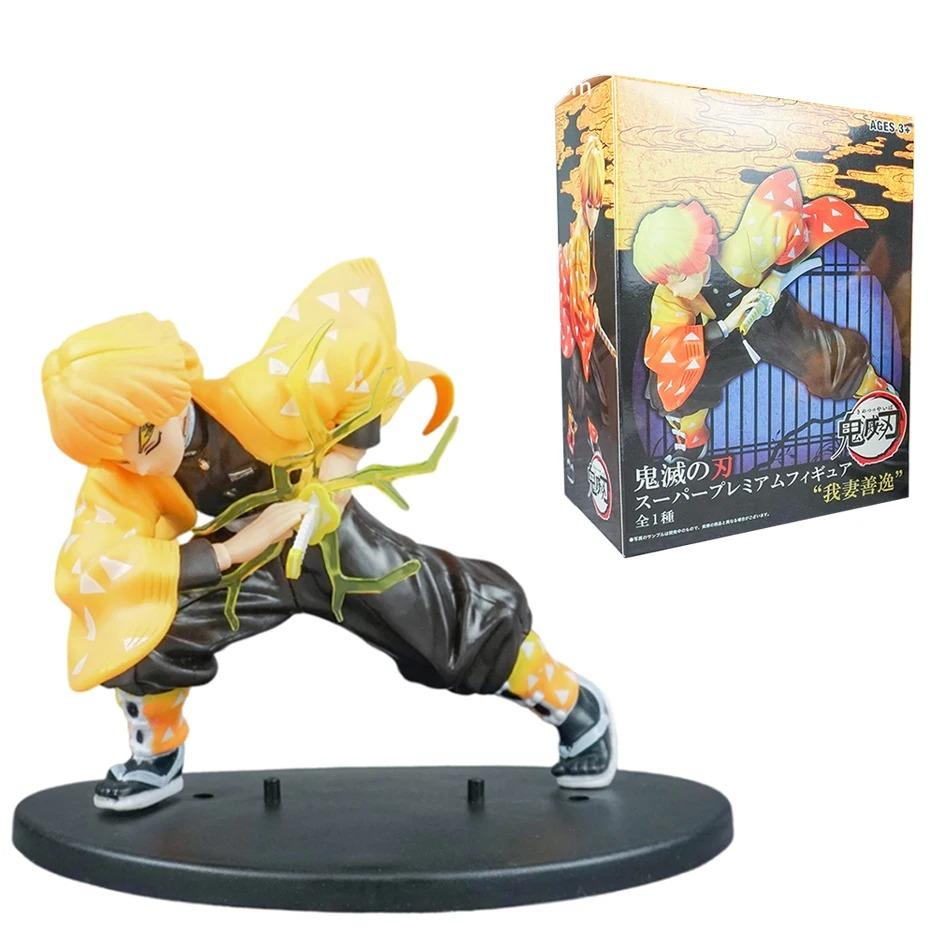14-22cm Demon Slayer Anime Figure Tanjirou Agatsuma Zenitsu Kyoujurou Model Action Toy Kids Gift PVC collection for Poseable Articulated Scale 2