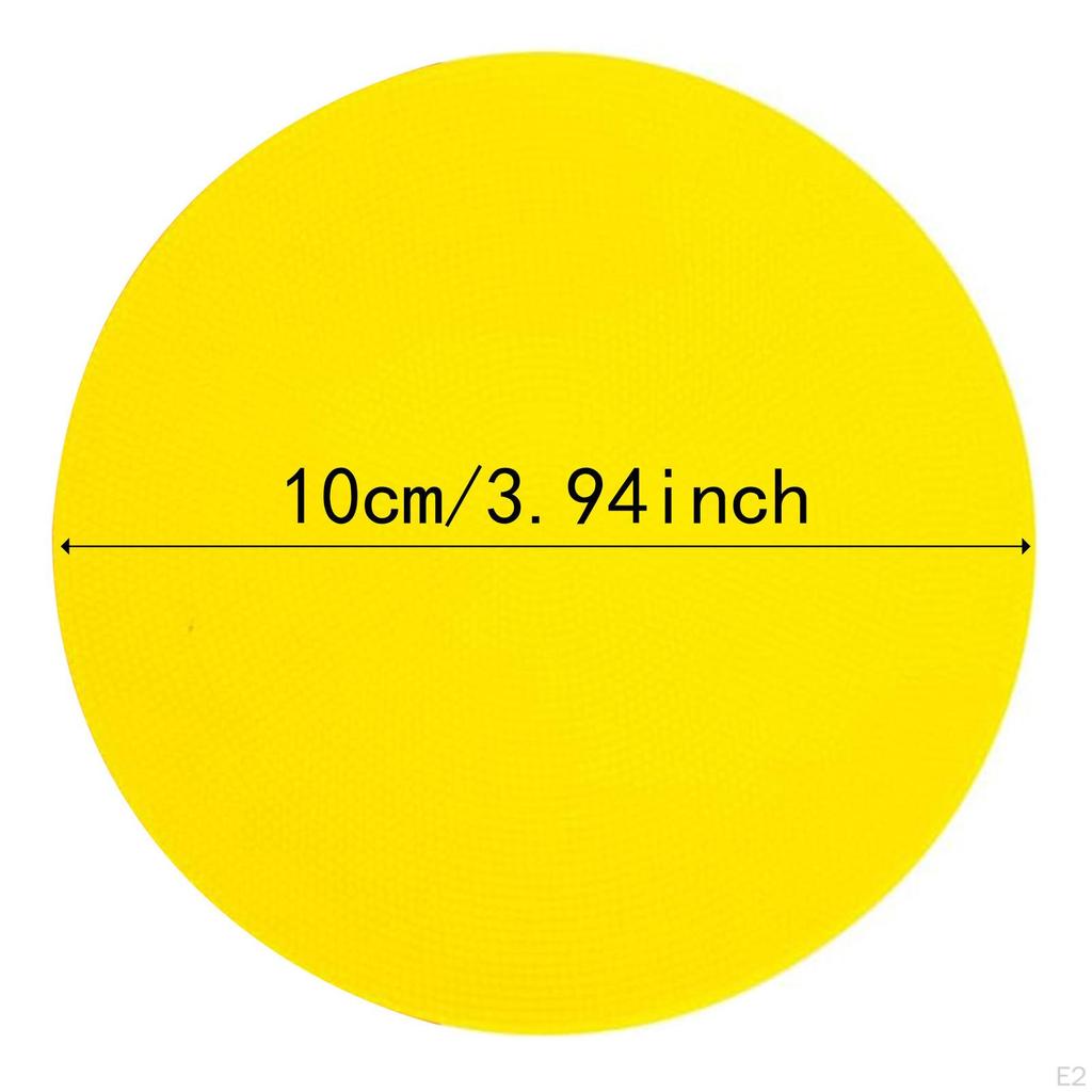 30 Stück Bodenpunktmarkierungen Trainingsmarkierungspad Stille Ausrüstung 10cm Punkt für Fitnessstudio