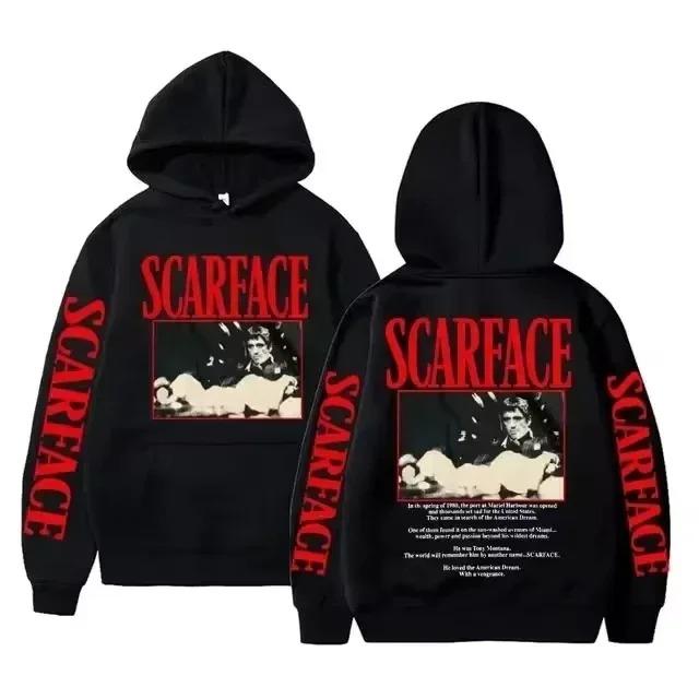 Scarface Printed Hoodies Men Women Streetwear Oversized Y2k Sweatshirts Fleece Warm Autumn Winter Pullover Tracksuit Female Male Clothing