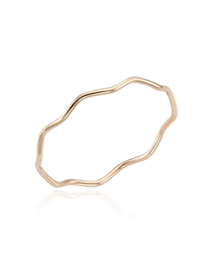 Lloyd Daily Wave 10K Gold Ring Lrt26009T (A Type)