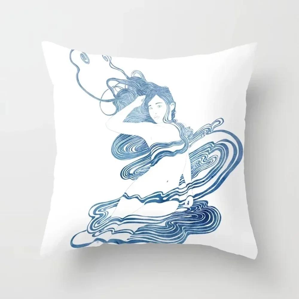 Abstract Pattern Decorative Pillow Cover Car Sofa Square Cushion Pillow Cover